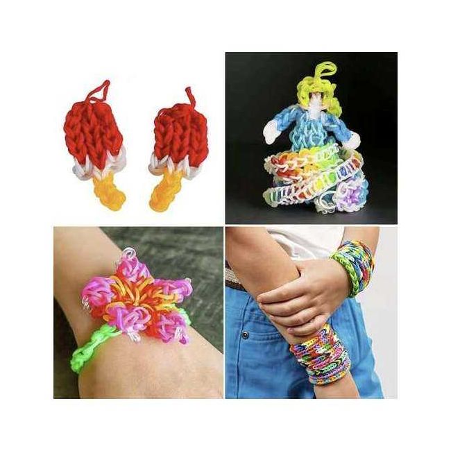 Set creativ elastice loom colorate cu organizator si accesorii, 3000 piese Kruzzel MY18234 BBJMY18234_Initiala