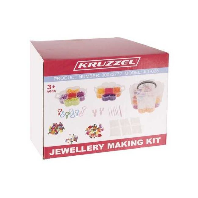Set creativ elastice loom colorate cu organizator si accesorii, 3000 piese Kruzzel MY18234 BBJMY18234_Initiala