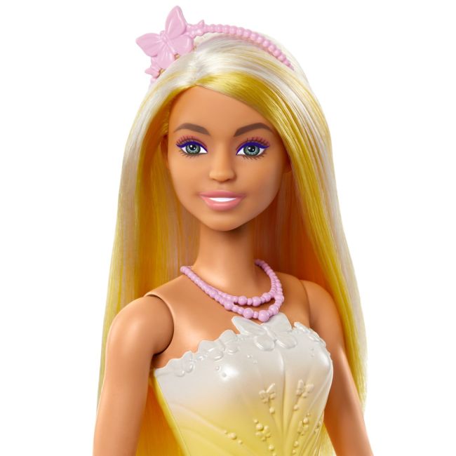 BARBIE PAPUSA BARBIE CU PARUL BLOND SI GALBEN VIVMTHRR09