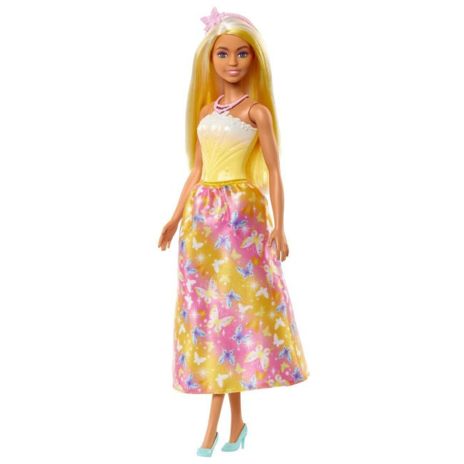 BARBIE PAPUSA BARBIE CU PARUL BLOND SI GALBEN VIVMTHRR09