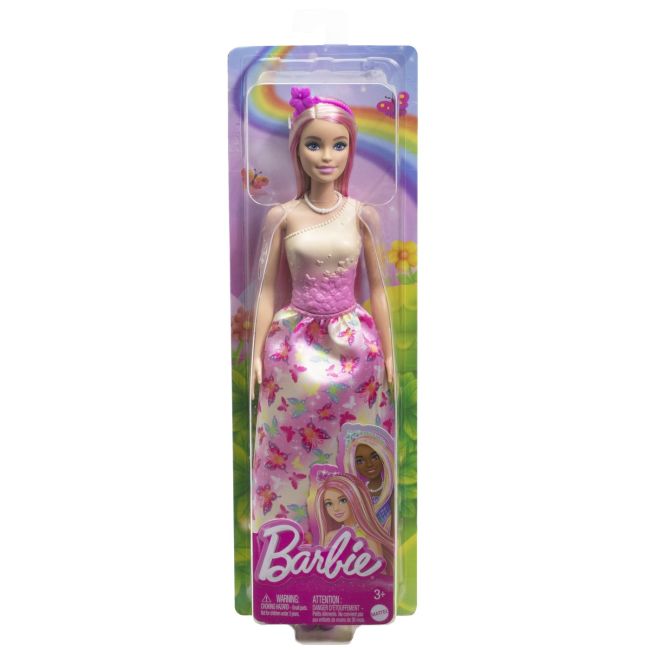 BARBIE PAPUSA BARBIE CU PARUL BLOND SI ROZ VIVMTHRR08