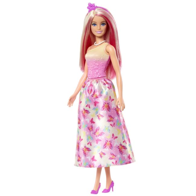 BARBIE PAPUSA BARBIE CU PARUL BLOND SI ROZ VIVMTHRR08
