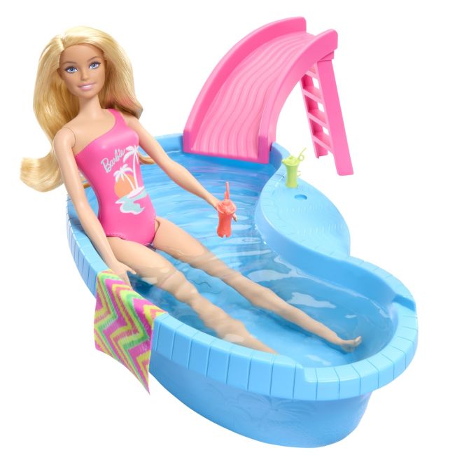 BARBIE SET PAPUSA BARBIE BLONDA SI PISCINA VIVMTHRJ74