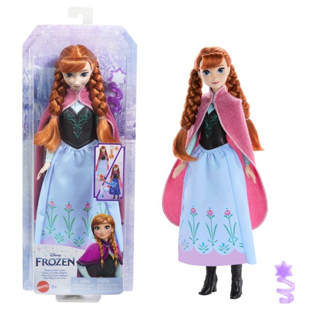DISNEY FROZEN PAPUSA ANNA CU FUSTA MAGICA VIVMTHTG24