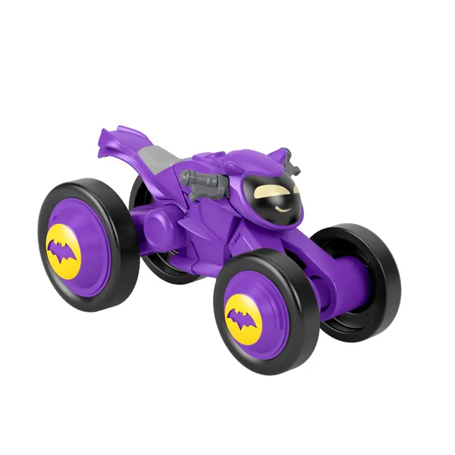 FISHER PRICE BATWHEELS MASINUTA METALICA BIBI MOTOCICLETA LUI BATGIRL 1:55 VIVMTHML12_HXK50