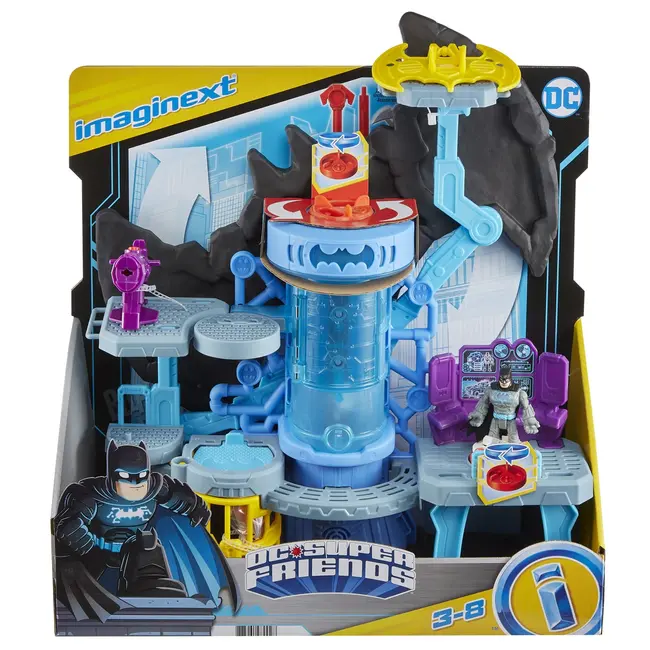 FISHER PRICE IMAGINEXT DC SUPER FRIENDS SET BAT TECH BATCAVE VIVMTGYV24