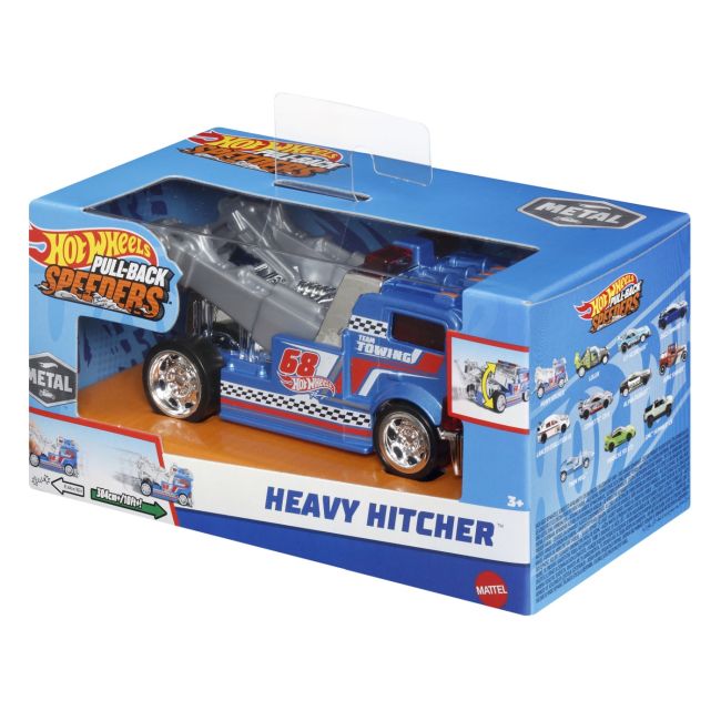 HOT WHEELS MASINUTA METALICA CU SISTEM PULL BACK HEAVY HITCHER SCARA 1:43 VIVMTHPR70_HPR80