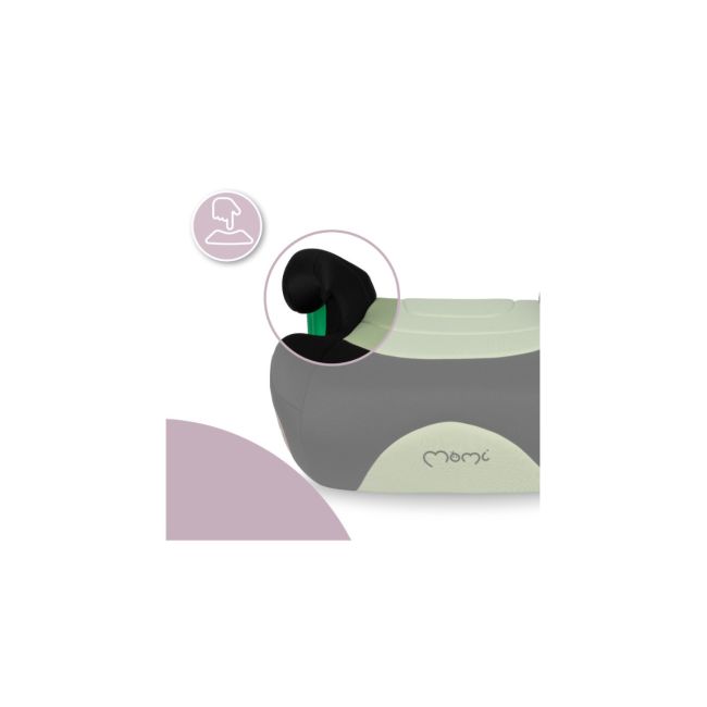 Inaltator auto cu isofix, i-size 135-150 cm , Momi Venko - Green KRTFOSA00026
