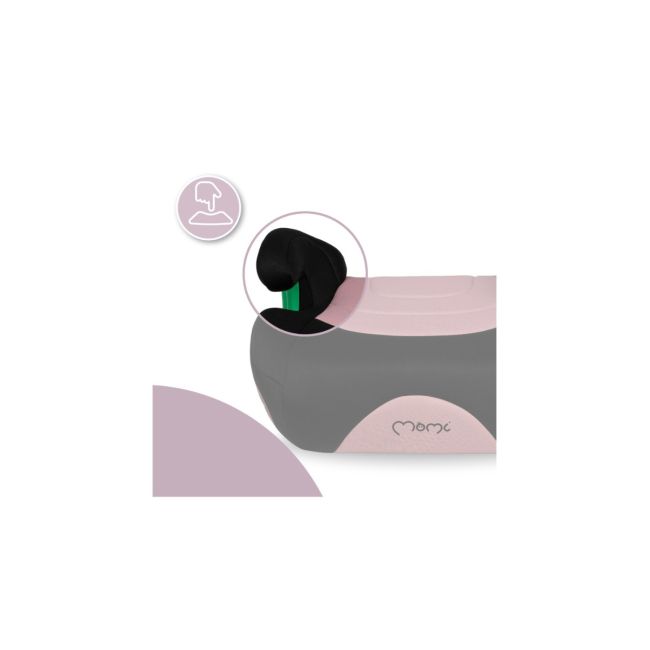 Inaltator auto cu isofix, i-size 135-150 cm , Momi Venko - Pink KRTFOSA00024