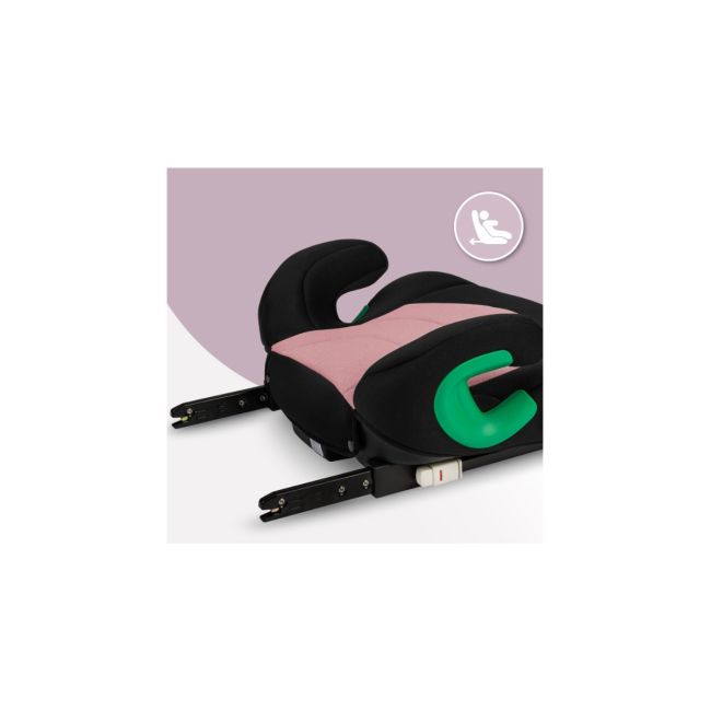 Inaltator auto cu isofix, i-size 135-150 cm , Momi Venko - Pink KRTFOSA00024