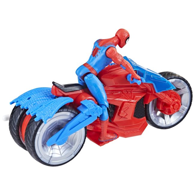 SPIDERMAN SET FIGURINA SI VEHICUL WEB BLAST CYCLE VIVF6899