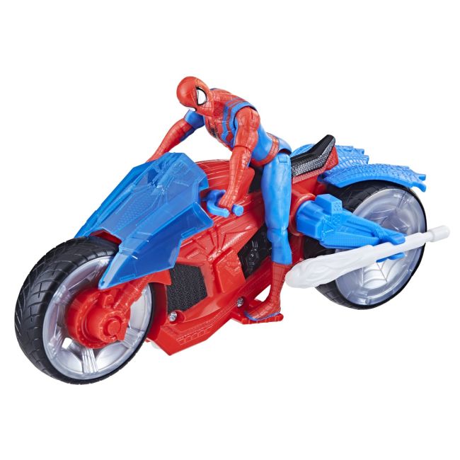 SPIDERMAN SET FIGURINA SI VEHICUL WEB BLAST CYCLE VIVF6899