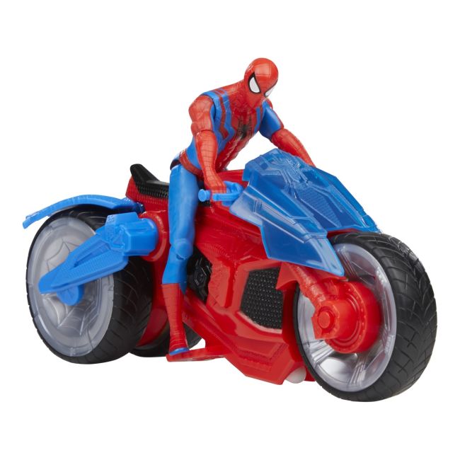SPIDERMAN SET FIGURINA SI VEHICUL WEB BLAST CYCLE VIVF6899