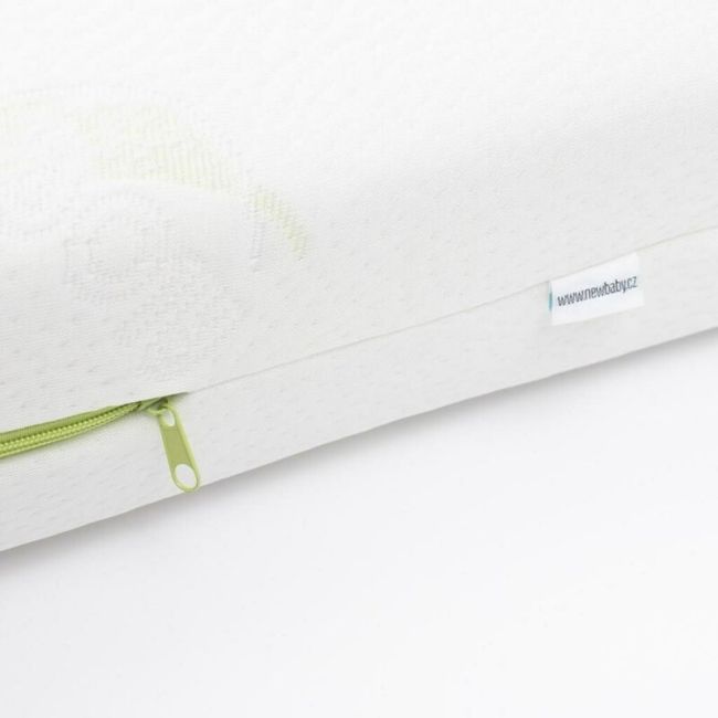 Saltea pentru patut, New Baby, Classy, 120x60x11 cm, Cu Aloe Vera, Compozitie Hrisca-Spuma-Cocos, Hipoalergenica si antibacteriana, Cu husa detasabila, Alb BYN53014