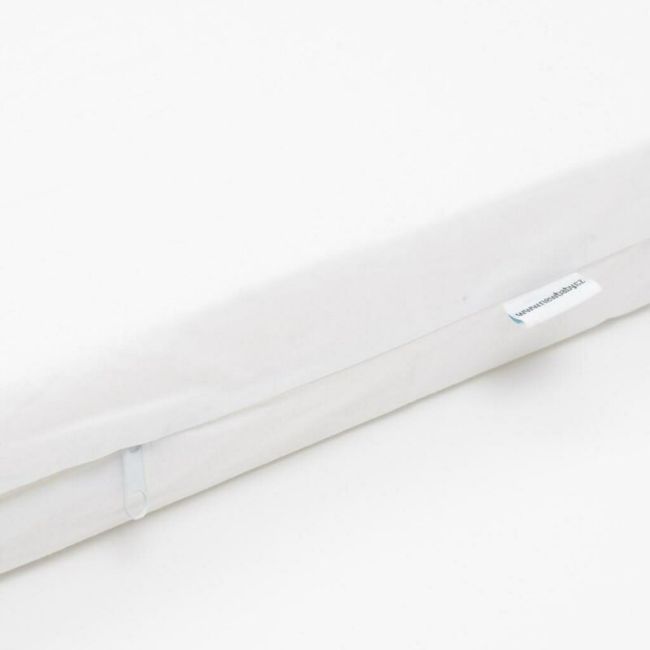 Saltea pentru patut, New Baby, Standard, 120x60x7 cm, Cu Aloe Vera, Compozitie Spuma-Cocos, Hipoalergenica si antibacteriana, Cu husa detasabila, Alb BYN53011