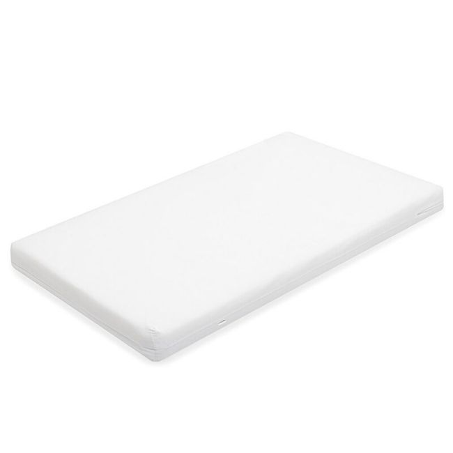 Saltea pentru patut, New Baby, Standard, 120x60x7 cm, Cu Aloe Vera, Compozitie Spuma-Cocos, Hipoalergenica si antibacteriana, Cu husa detasabila, Alb BYN53011