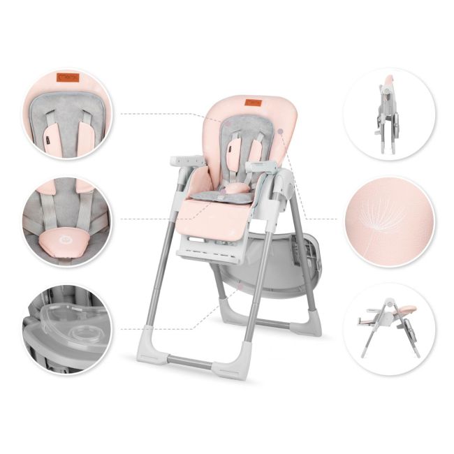 Scaun de masa Gwaju, Momi, Pink KRTKRKA00021
