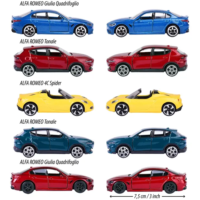 Set majorette alfa romeo cu 5 masinute hubs212053178sii