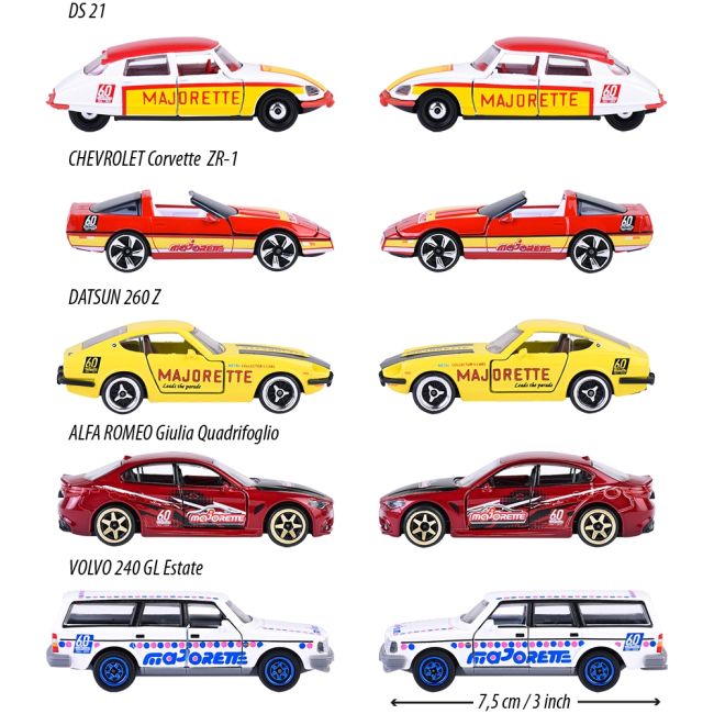 Set majorette anniversary edition cu 5 masinute hubs212054101