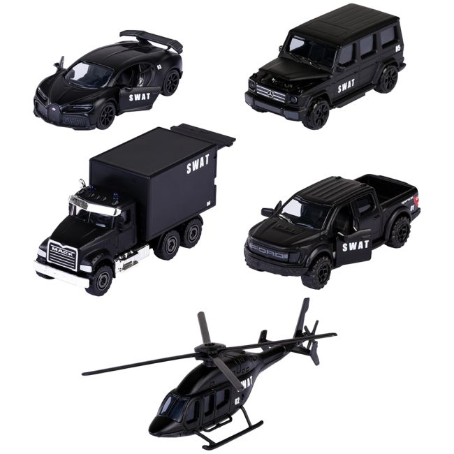 Set majorette swat cu 5 vehicule hubs212053167sme