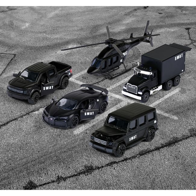 Set majorette swat cu 5 vehicule hubs212053167sme