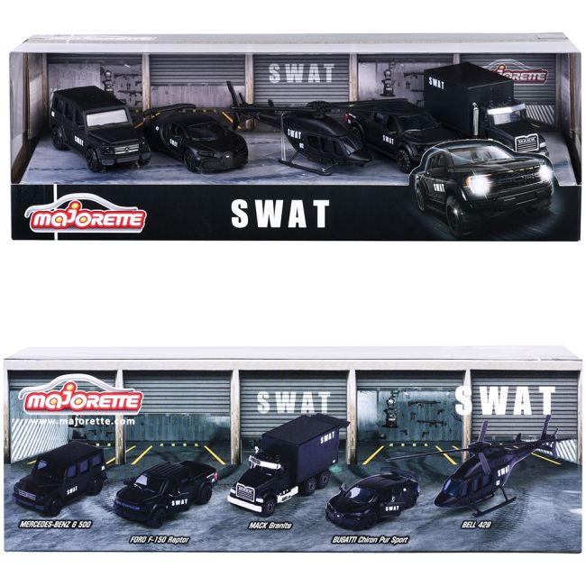 Set majorette swat cu 5 vehicule hubs212053167sme