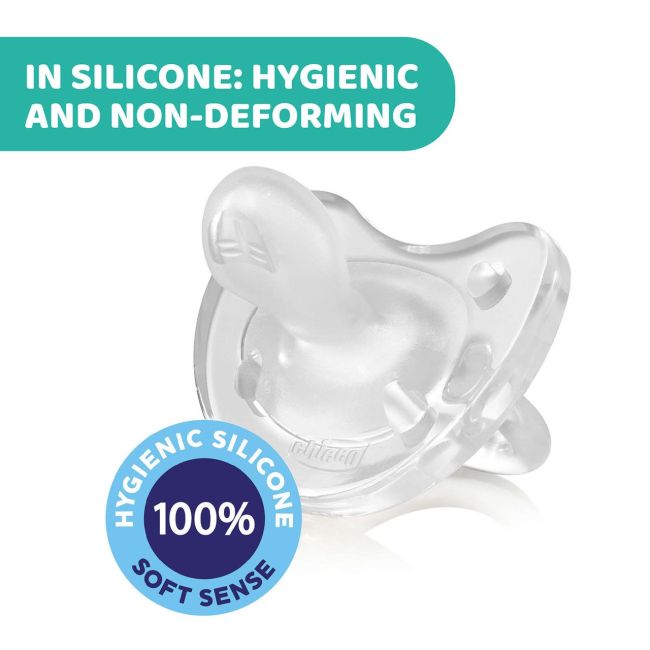 Suzeta anatomica Chicco PhysioSoft, silicon, bleu, 6-16luni CHC7309195-7