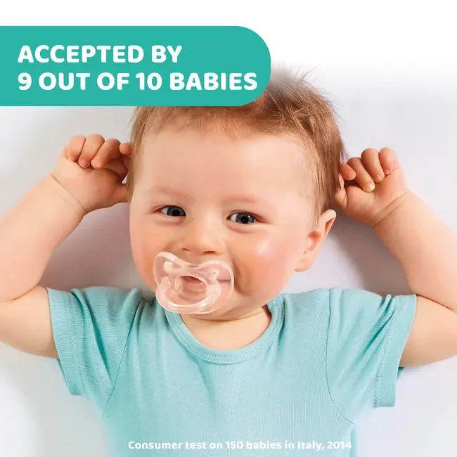 Suzeta anatomica Chicco PhysioSoft, silicon, roz, 6-16luni CHC7309192-7