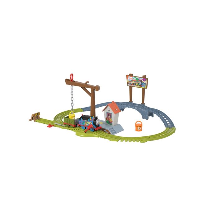 THOMAS SET DE JOACA CU LOCOMOTIVA MOTORIZATA THOMAS LIVREAZA VOPSEAUA VIVMTHTN34