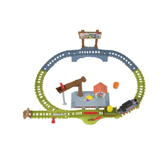THOMAS SET DE JOACA CU LOCOMOTIVA MOTORIZATA THOMAS LIVREAZA VOPSEAUA VIVMTHTN34