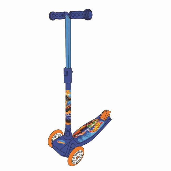 TROTINETA CU 3 ROTI HOT WHEELS CU GHIOZDAN VIVAVE7824