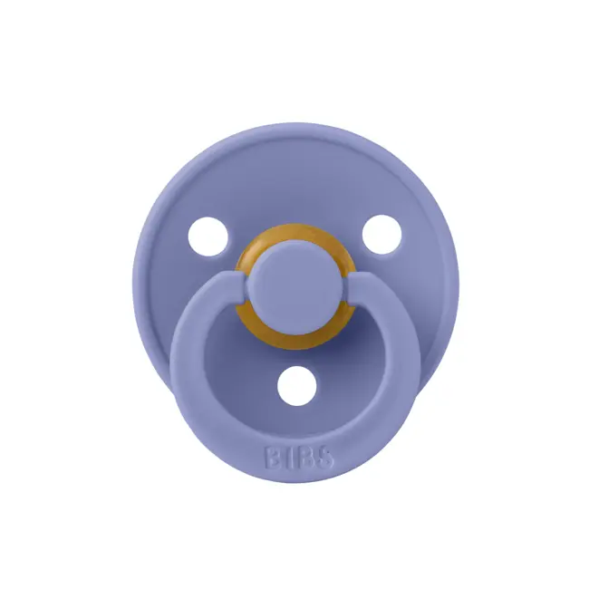 Bibs - suzeta colour latex, tetina rotunda, 0 luni +-peri bbb100324c