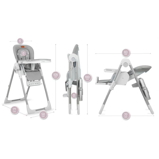 Scaun de masa Gwaju, Momi, Light Grey KRTKRKA00023
