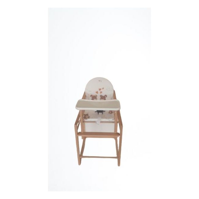 Scaun de masa din lemn de Fag multifunctional cu tavita din plastic MyKids Wiktoria BEARS 2 86851