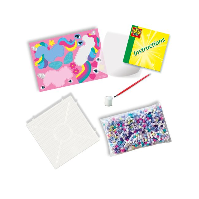Set creativ - Tablou margele de calcat - Unicorni