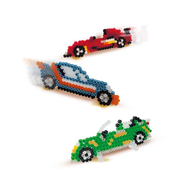 Set creativ Beedz - Margele de calcat Masina Glow in the Dark