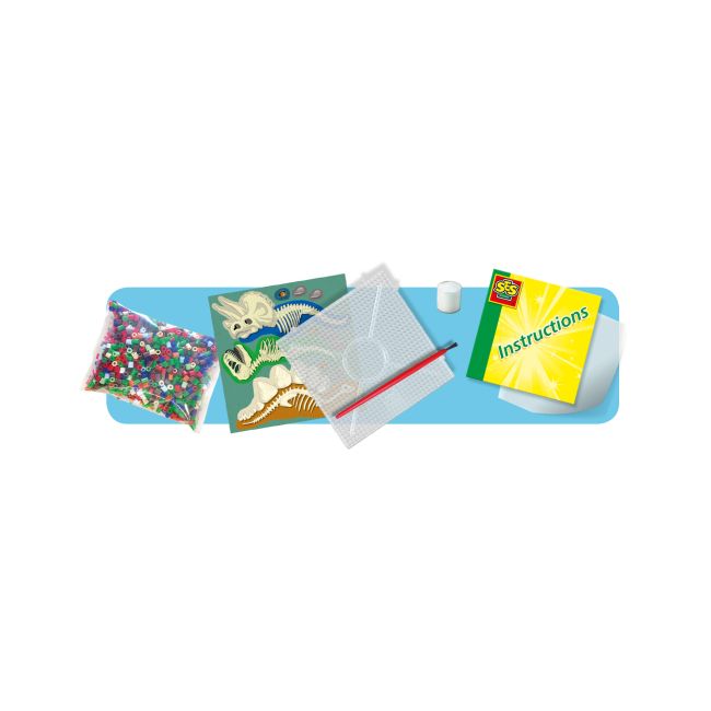 Set creativ copii - Margele de calcat cu Dinozauri Beedz
