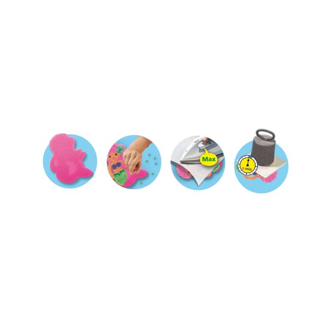 Set creativ copii Beedz - Creare sirene cu margele de calcat