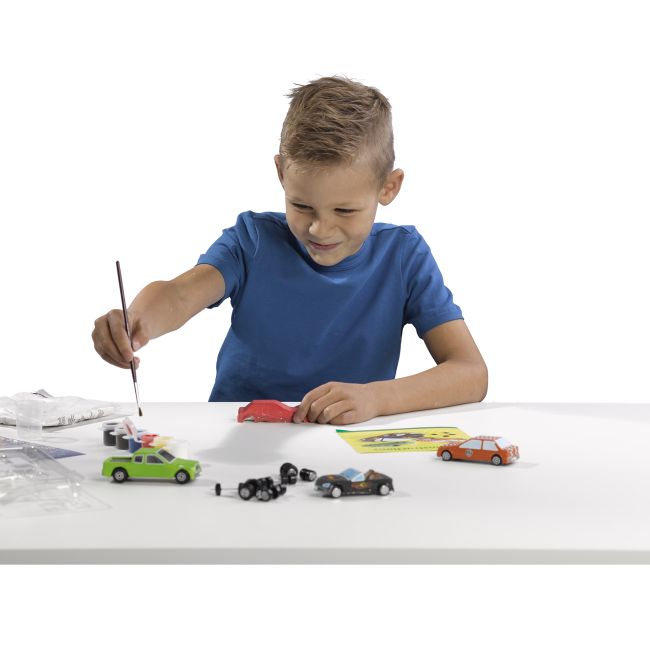 Set creativ mulaj si pictura - Masini