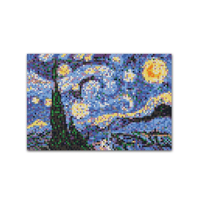 Set margele de calcat Beedz Art - Noapte instelata de Van Gogh
