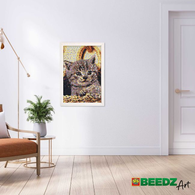 Set margele de calcat Beedz Art - Pisica