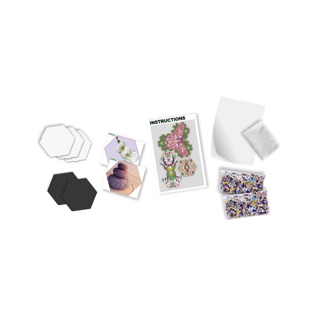 Set margele de calcat Beedz Art - Zen cu placi hexagonale