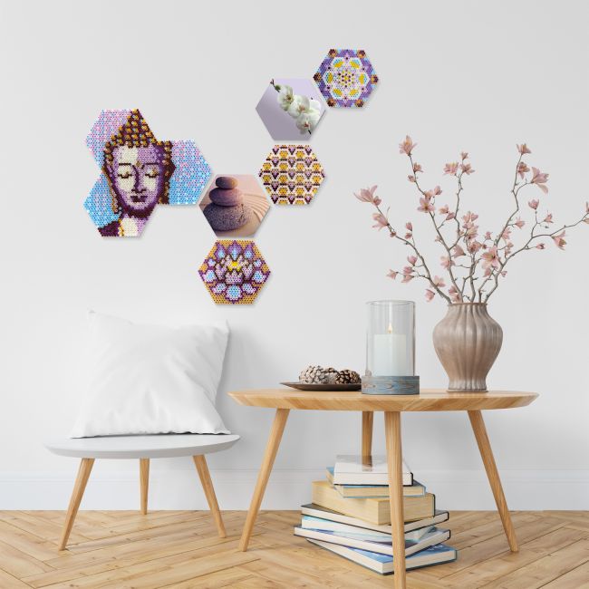 Set margele de calcat Beedz Art - Zen cu placi hexagonale