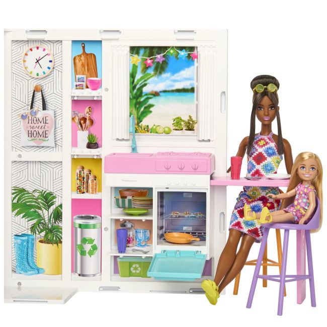 BARBIE CASA DE PAPUSI BARBIE CU 4 ZONE PLIABILA VIVMTHRJ76