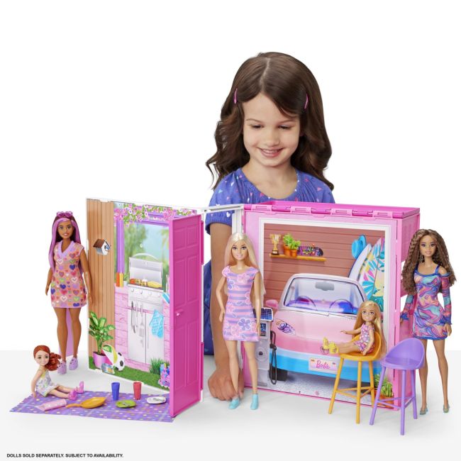 BARBIE CASA DE PAPUSI BARBIE CU 4 ZONE PLIABILA VIVMTHRJ76