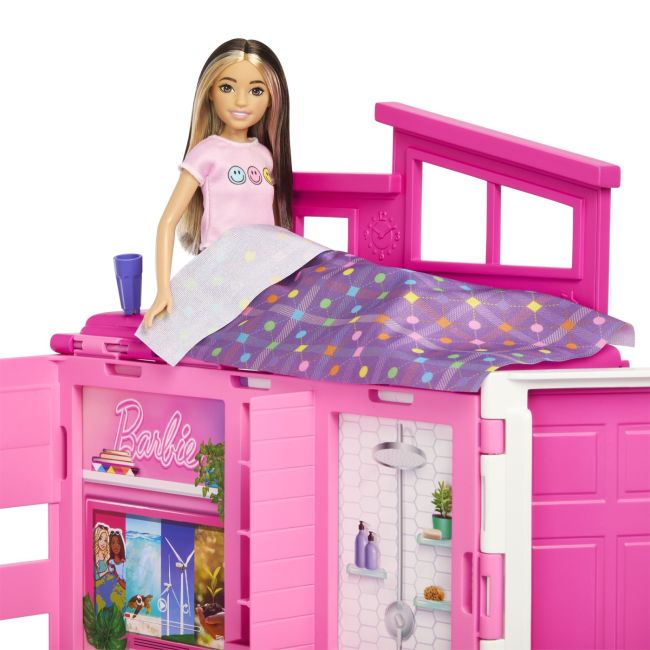 BARBIE CASA DE PAPUSI BARBIE CU 4 ZONE PLIABILA VIVMTHRJ76
