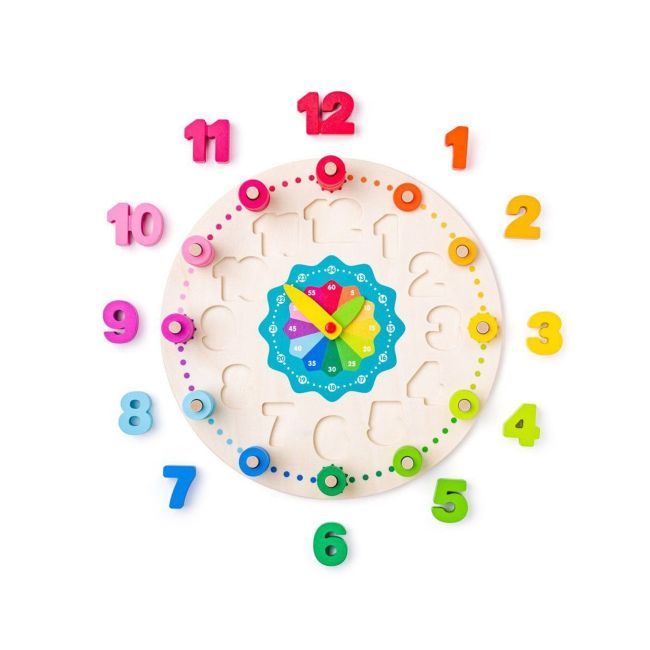 Jucarie din lemn - Ceas didactic cu matematica