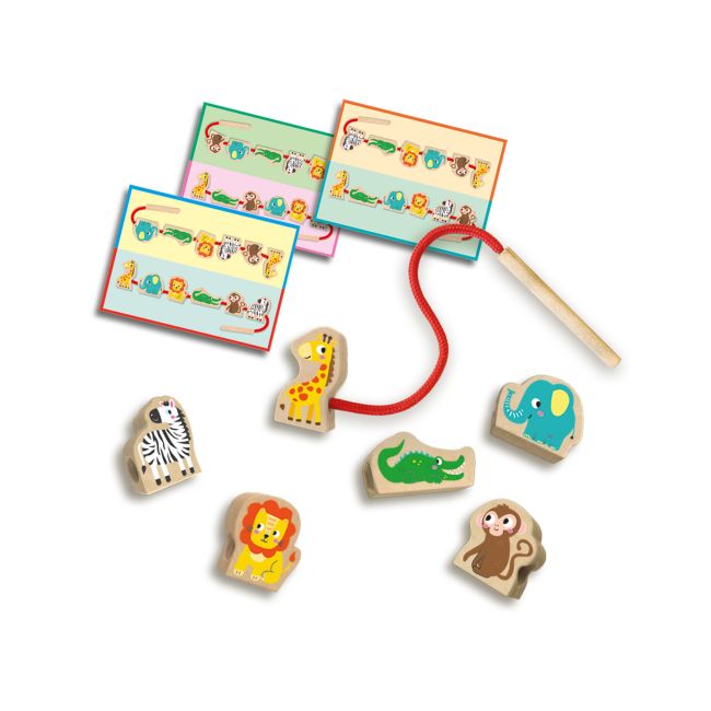 My first - Set de insirat animale din lemn