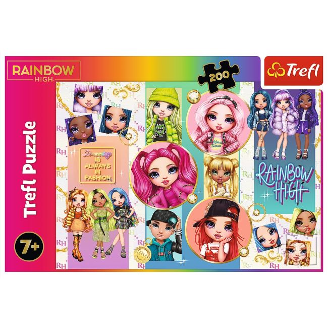 PUZZLE TREFL 200 RAINBOWHIGH PAPUSILE VIV13289
