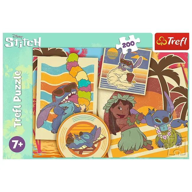 PUZZLE TREFL 200 STITCH LA PLAJA CU LILO SI STITCH VIV13304